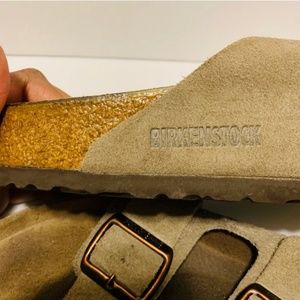Birkenstock Arizona Suede Tan Sandals Size 11